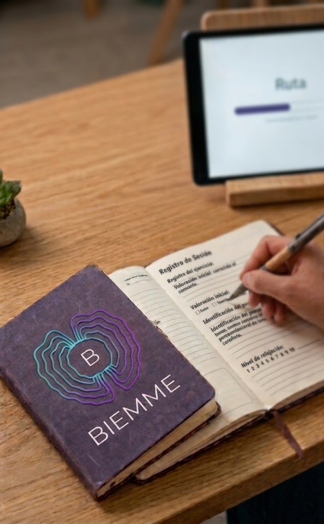 Cuaderno Biemme para registrar ejercicios